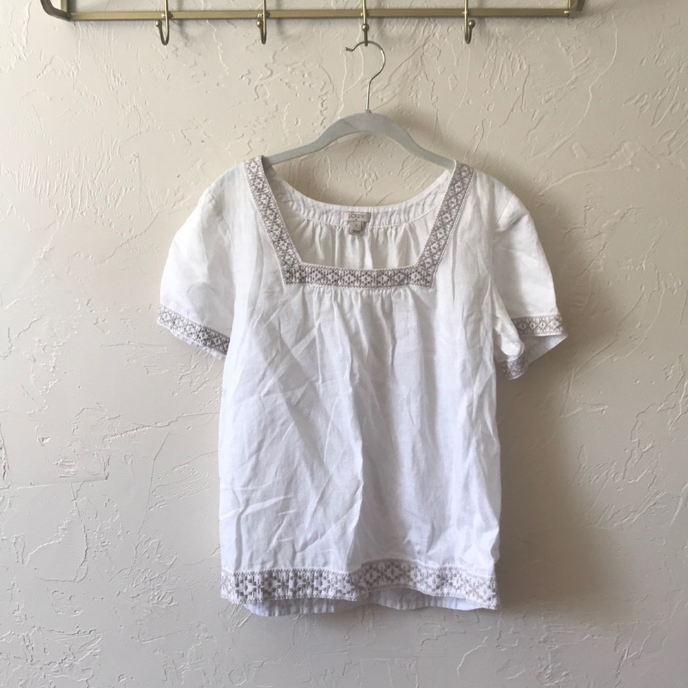 J.Crew Peasant Top